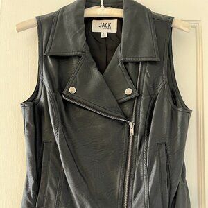 Jack by BB Dakota Black Faux Leather Vest
